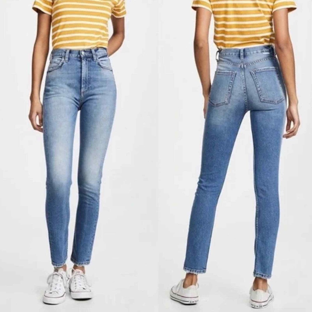 BOYISH The Zachary High-Rise Skinny Jeans in Best Foot Forward